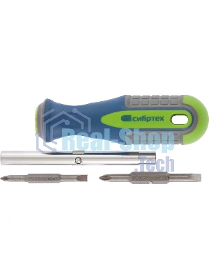 Отвертка Сибртех комбинированная SL5,0/Ph1, SL6,0/Ph2