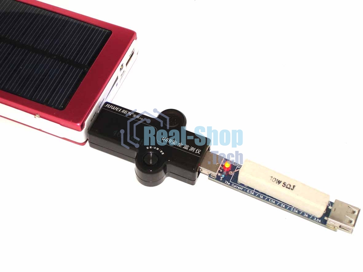 Тестер USB для внешних аккумуляторов 5V-7,4V 0-5,1A Juwel J7-d