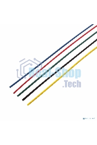 Термоусаживаемые трубки Rexant 3,0/1,5 мм, набор пять цветов, упаковка 50 шт. по 1 м