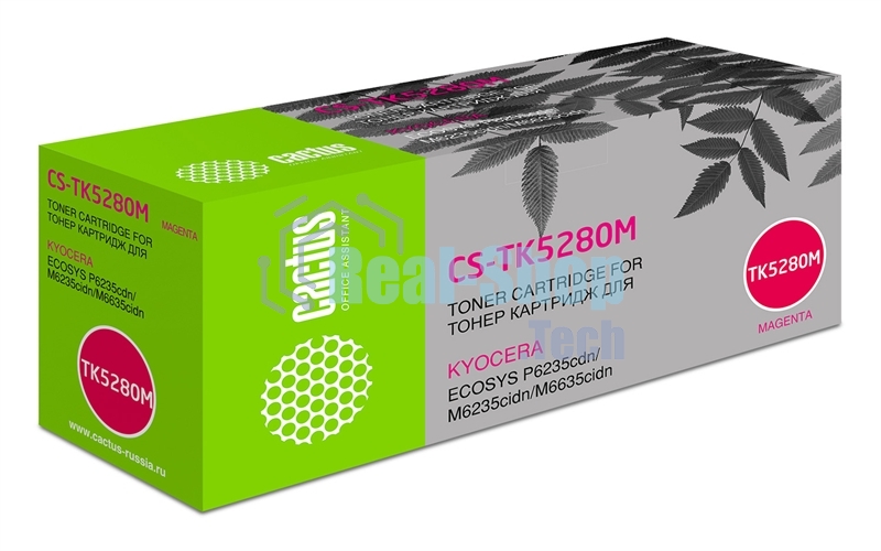 Картридж лазерный Cactus CS-TK5280M пурпурный (11000 стр.) для Kyocera ECOSYS P6235cdn, M6235cidn, M6635cidn