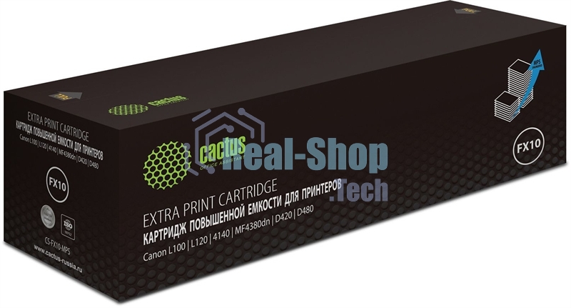 Картридж лазерный Cactus CS-FX10-MPS черный (3000 стр.) для Canon L100/L120/4140/MF4380dn/D420/D480