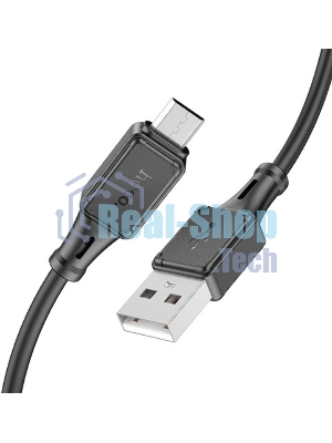 Кабель USB 2.0 hoco X25, AM/microBM, черный, 1м