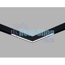 Трековый светильник-коннектор одноцветный GL1711 BK черный IP20 18W 4000K 220V 120° 312*312*25
