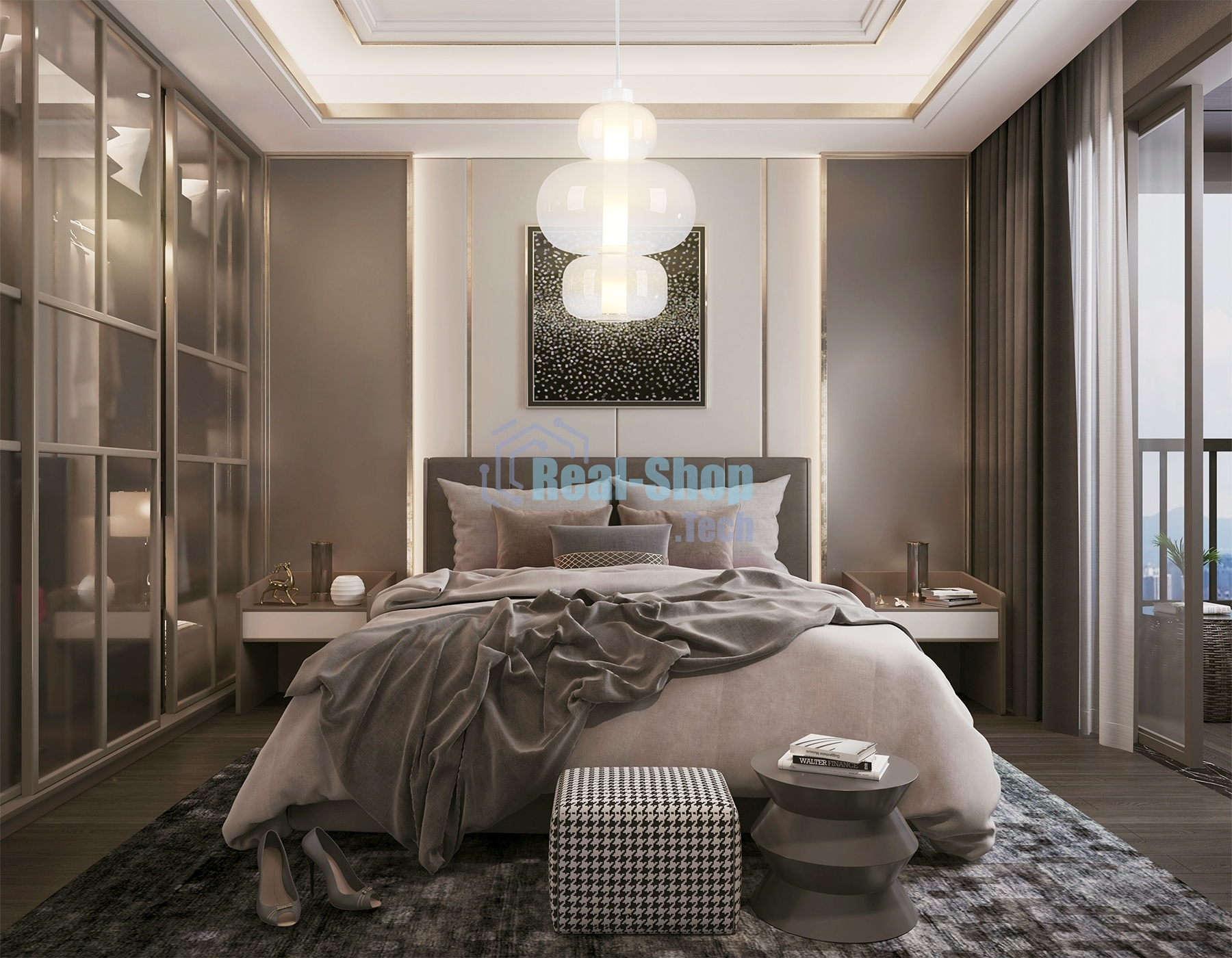 Подвесной светодиодный светильник Ambrella light LH11056 WH/FR белый/белый матовый 18W 3000K D230*350