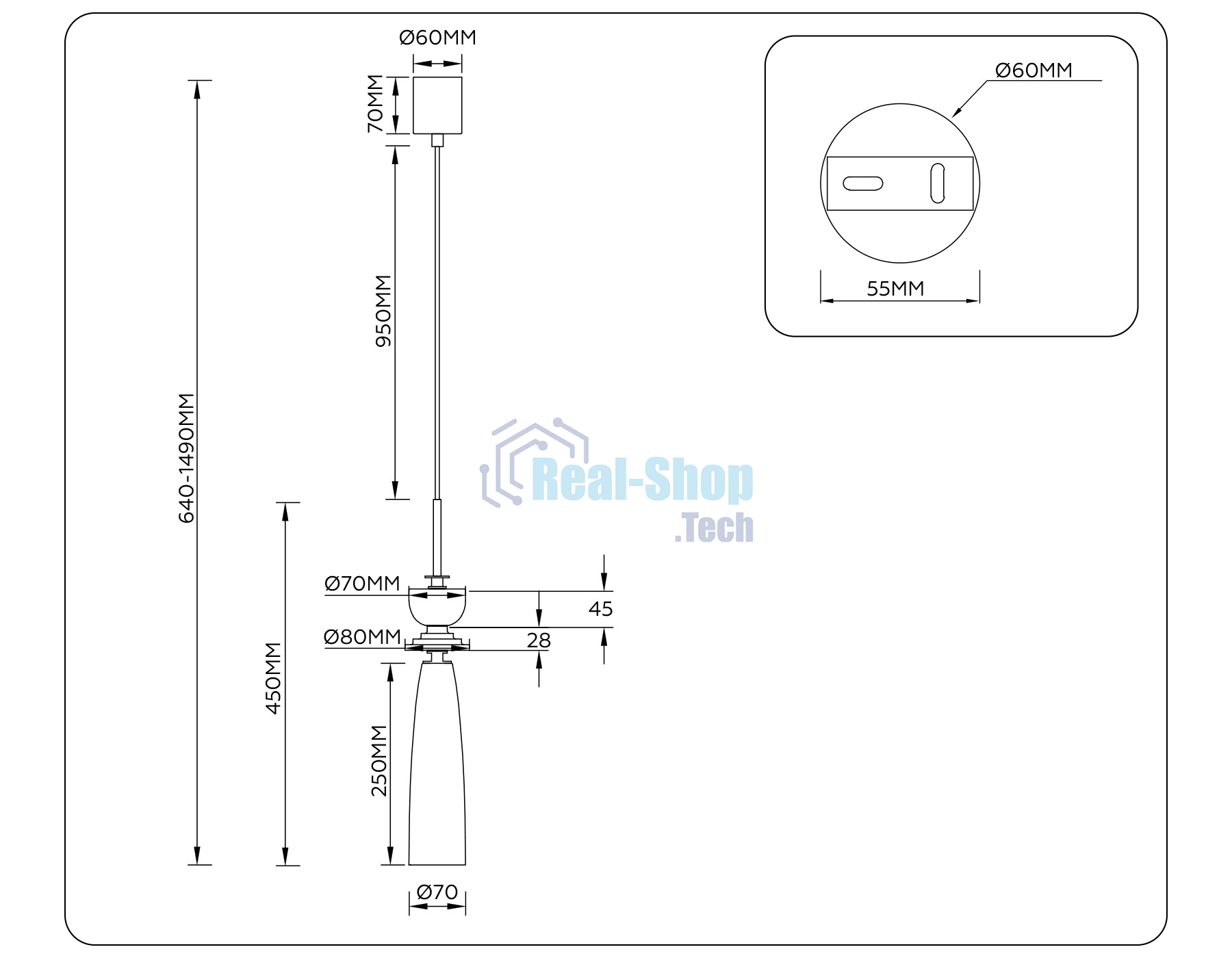 Светильник Ambrella light LH75365 GD/WH золото/белый G9 max 28W D70*1490
