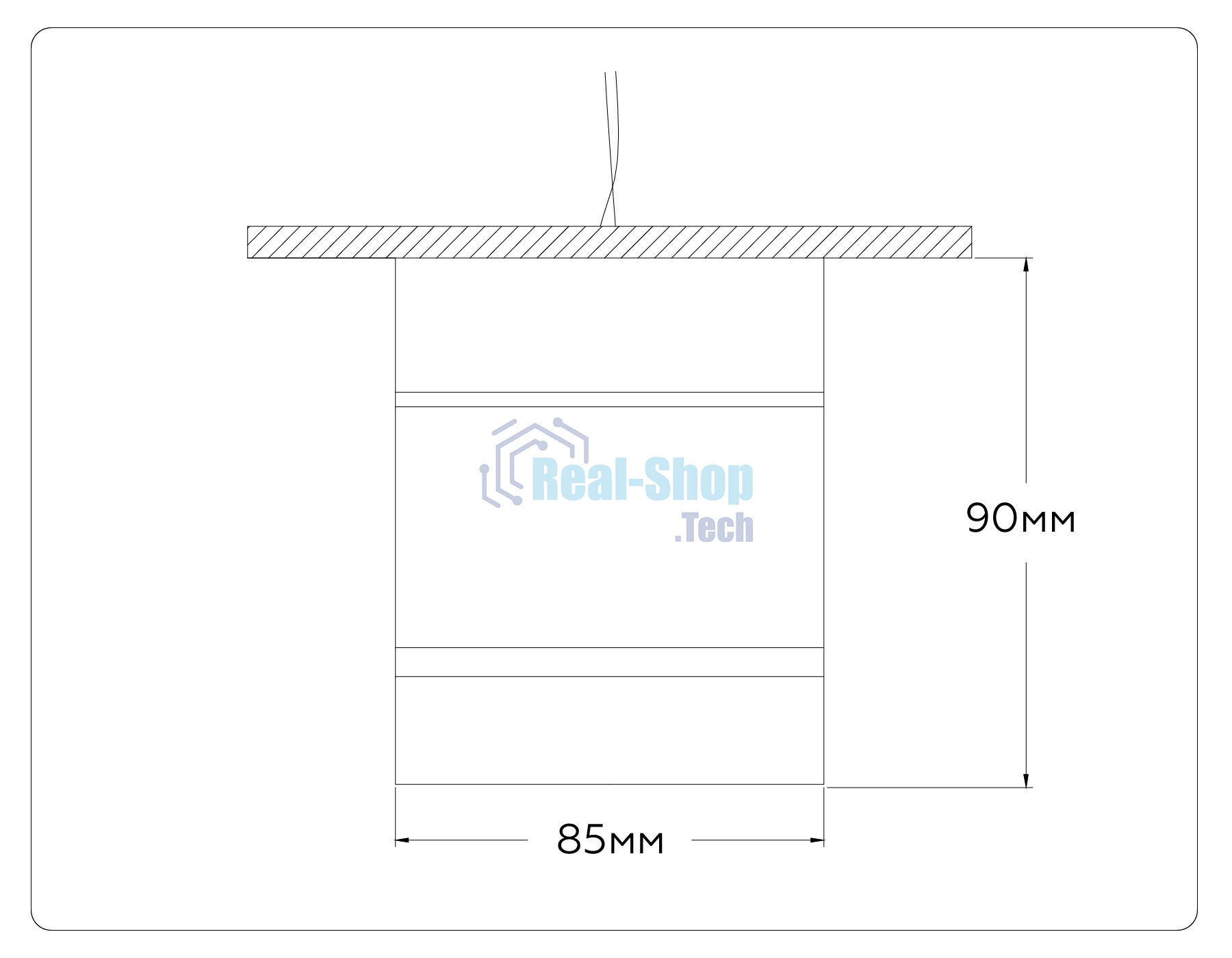 Светильник Ambrella light TA1444 WH/FR белый/белый матовый GX53 max 12W D85*90