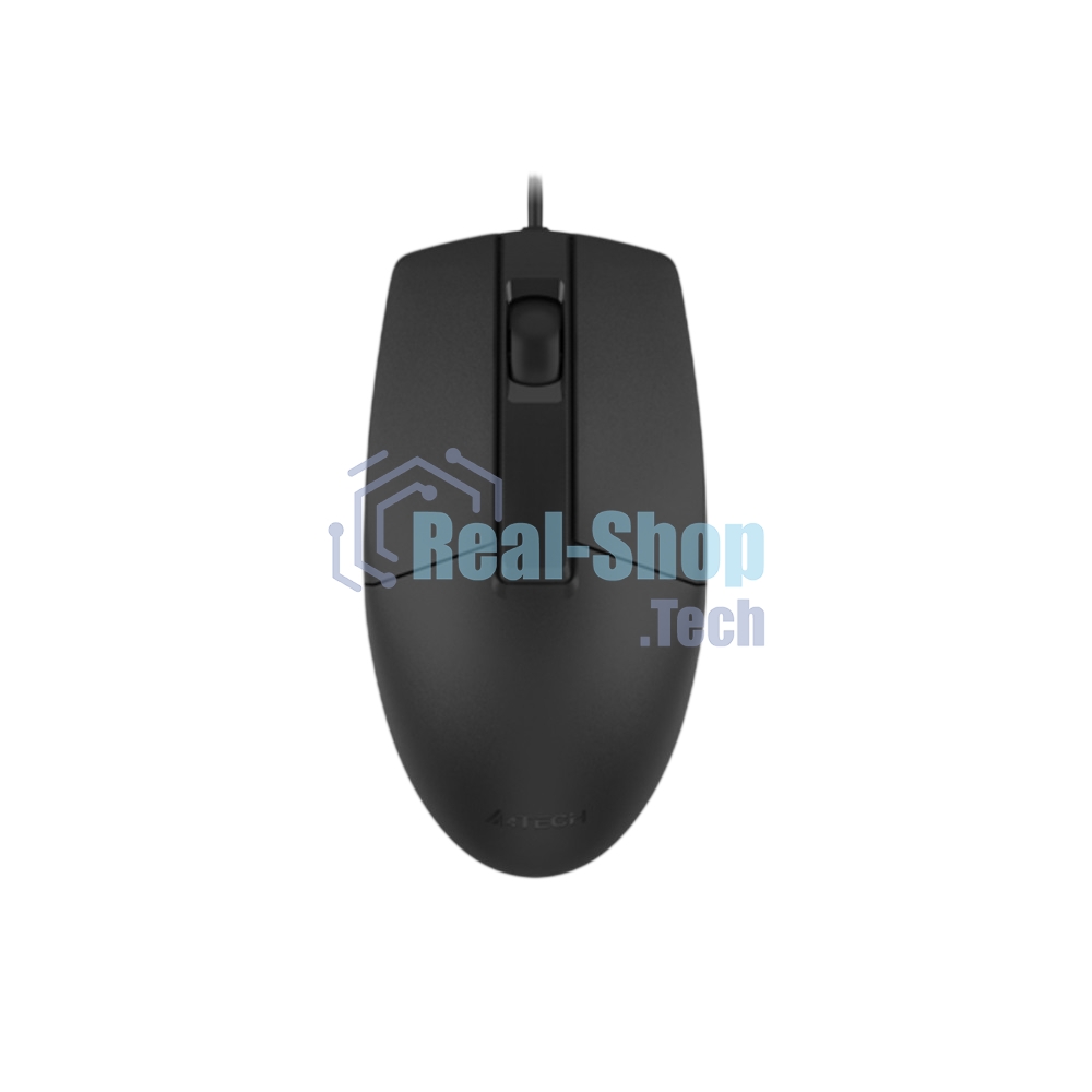 Мышь проводная A4Tech OP-330 черный, 1200 dpi, USB Type-A, кнопки - 3