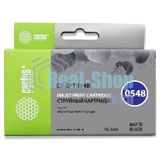 Картридж струйный Cactus CS-EPT0548 черный матовый (16,2 мл) для Epson Stylus Photo R800/R1800