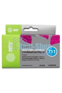Картридж струйный Cactus CS-CZ131 №711 пурпурный (26 мл) для HP DesignJet T120/T520