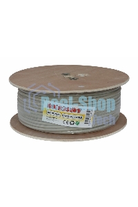 Кабель коаксиальный Rexant RG-8X, 50 Ом, CCS/Al/Al, 75%, бухта 100 м, серый