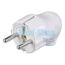 Вилка Iek EVP11-16-01-K01 ВПу11-01-Ст разборная угловая с з/к 16А белая