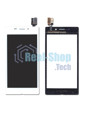 Сенсорное стекло (тачскрин) для Sony Xperia M2 Aqua белое