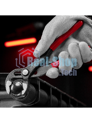 Переставные клещи Matrix 180 мм, кнопочный механизм, хром-ванадий, обливные рукоятки