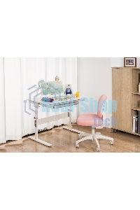 Кресло детское Cactus CS-CHR-3594PK розовый крестов. пластик белый