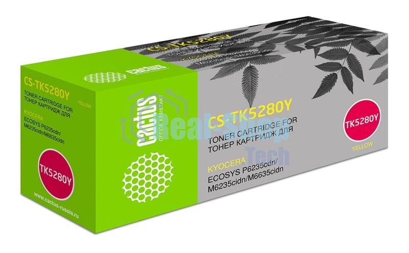 Картридж лазерный Cactus CS-TK5280Y желтый (11000 стр.) для Kyocera ECOSYS P6235cdn, M6235cidn, M6635cidn