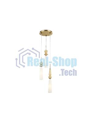 Светильник Ambrella light LH75367/3 GD/WH золото/белый G9*3 max 28W D270*1500