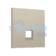 Лицевая панель SIGMA (Кашемир) для компьютерной/телефонной розетки RJ-45/RJ-11 QUANT PRO