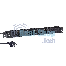 Блок розеток горизонтальный ExeGate ServerPro PDU-19H602 Al-6S-EU2, 19