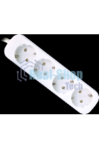 Удлинитель Defender E450 белый 5.0 м, 4 розетки 