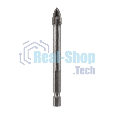 Сверло по стеклу и керамике Kranz 10 мм 4 грани шестигранный хвостовик