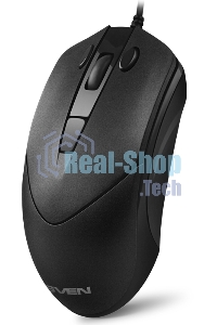 Мышь проводная SVEN RX-95 черный, 4000 dpi, USB, кнопки - 6