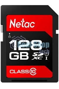 Флеш карта Netac P600 SDHC 128Gb U1/C10 up to 80Mb/s, retail pack