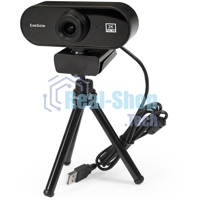 Веб-камера ExeGate EX287380RUS Stream C940 2K T-Tripod (матрица 1/3