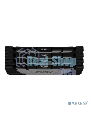 Оперативная память Kingston Fury Renegade, 64Gb (4x16GB), DDR4, 3600MHz, CL16, DIMM, с радиаторами, серый/черный