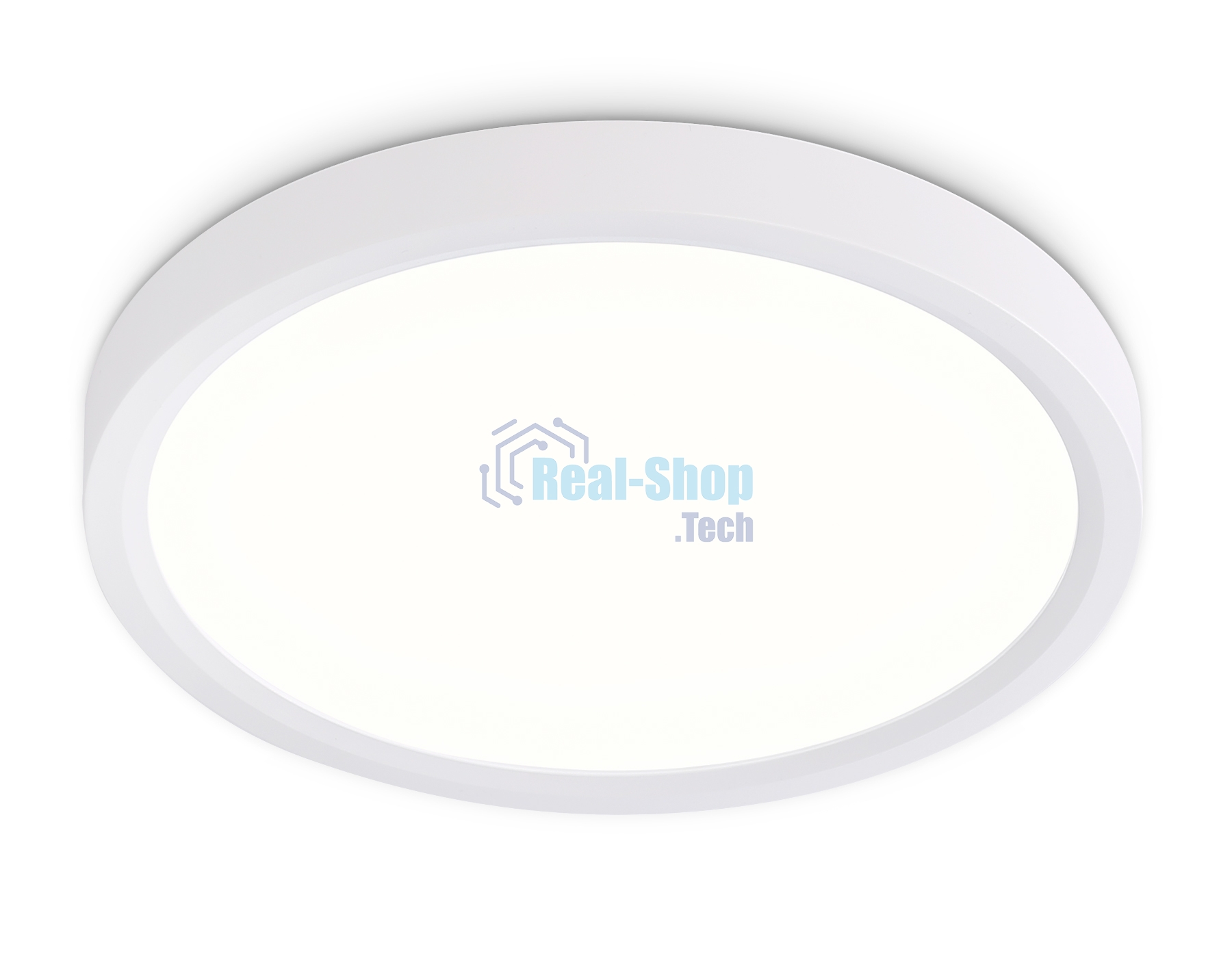 Светильник светодиодный ультратонкий Ambrella light FZ1901 WH белый IP54 13W 3000K-6500K CCT-переключатель D230*25 (Без ПДУ)