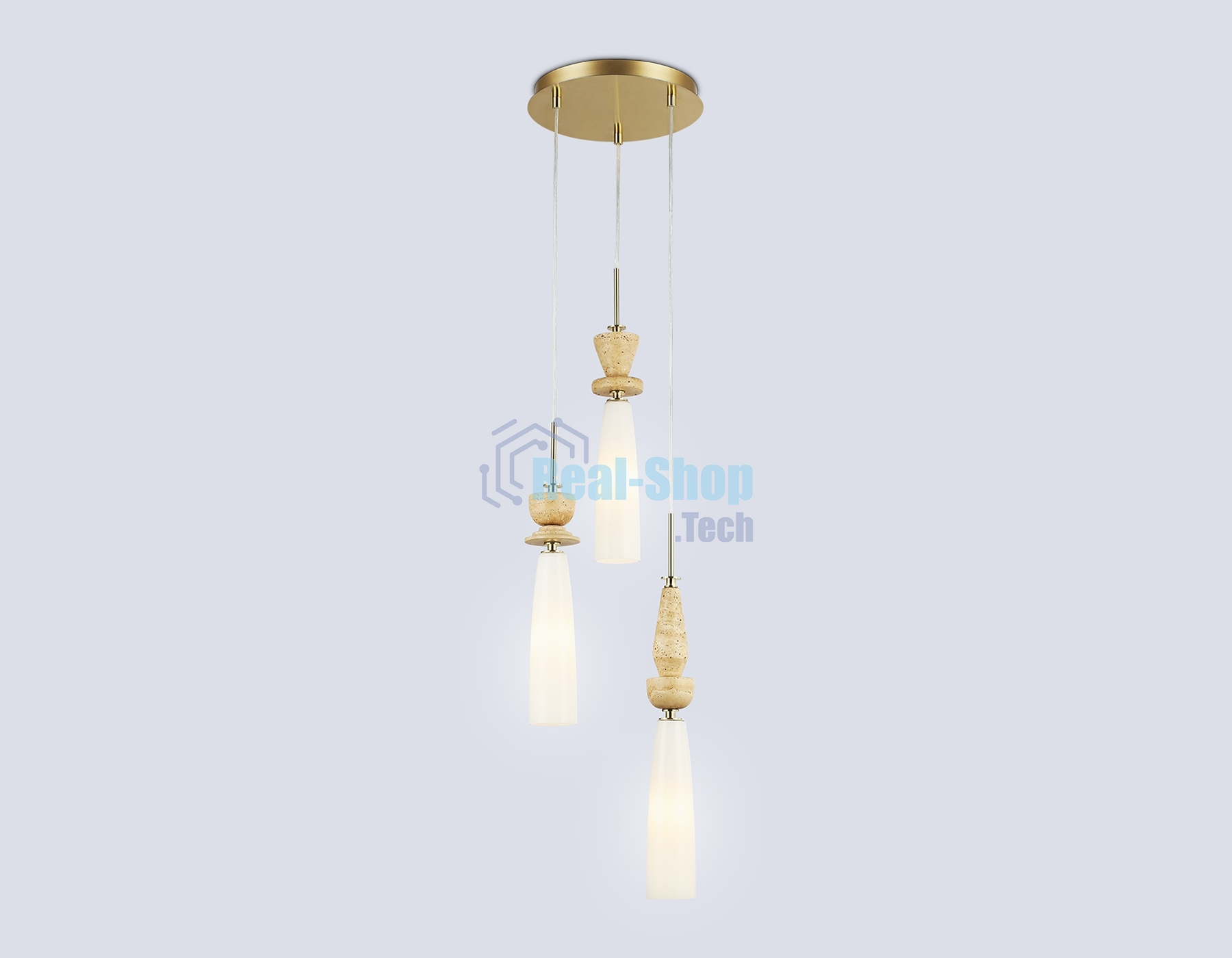 Светильник Ambrella light LH75367/3 GD/WH золото/белый G9*3 max 28W D270*1500