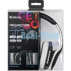 Гарнитура Defender FreeMotion B525 черный+белый, Bluetooth