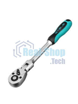 Ключ трещотка Stels 1/4, 72 зуба, с быстрым сбросом. шарнирная СrV