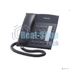 Телефон проводной Panasonic KX-TS2382RUB черный индикатор вызова,повторный набор последнего номера,4 уровня громкости звонка