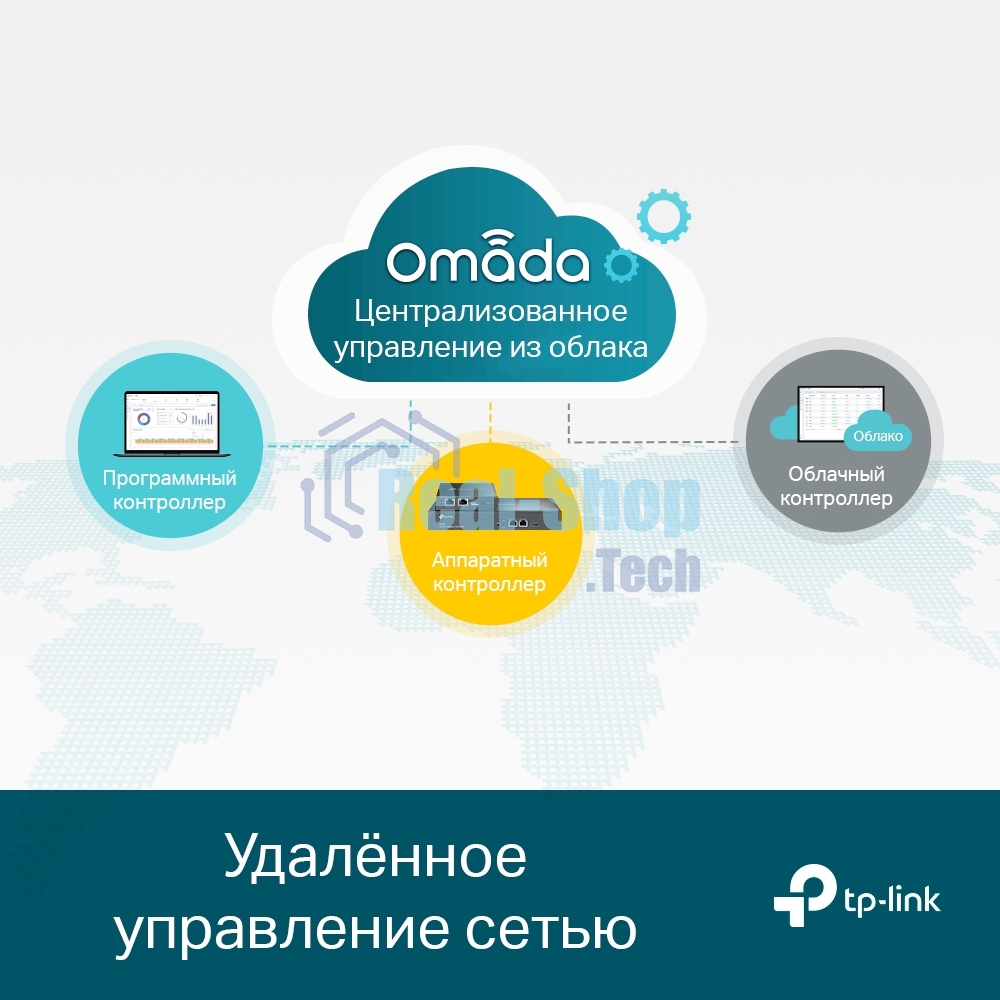Коммутатор TP-Link JetStream 24-port Gigabit L2/L2+ Managed Switch with 4 SFP slots, support SDN controller, abundant L2/L2+ features, 1U rack mountable, full managed via web UI/CLI/Console/SSH/Telnet/SNMP.