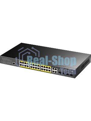 Коммутатор Cudy GS2028PS4-300W, 24×1 Гбит/с, 4×1 Гбит/с SFP