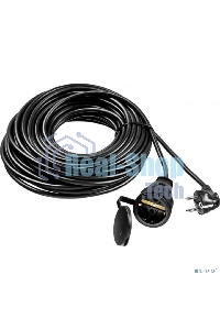 Удлинитель-шнур Stayer MC 315, 20 м, 3500 Вт, 1 гнездо, ПВС 3х1,5 мм2, черный