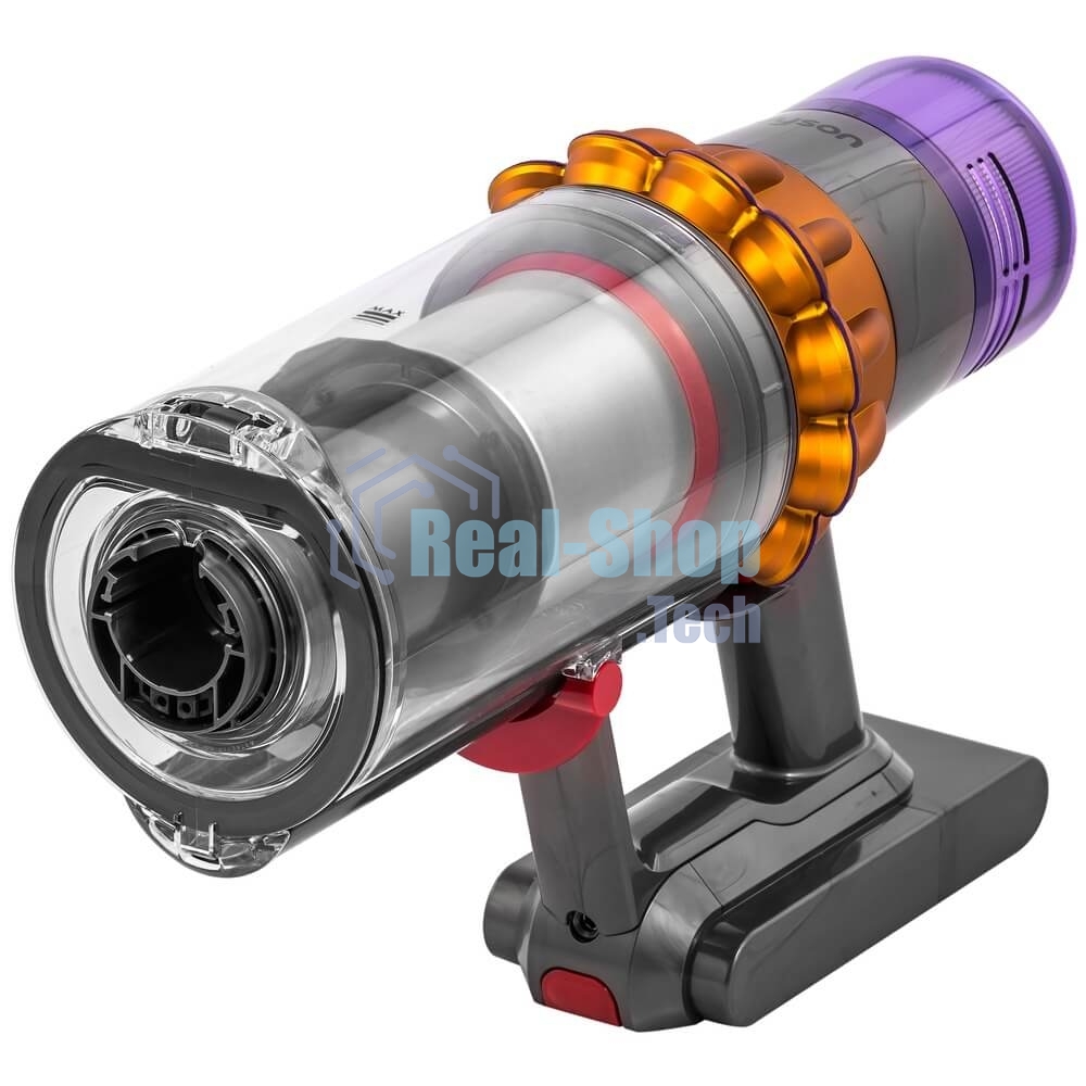 Пылесос вертикальный Dyson V15 Detect Absolute (SV47) желтый/никель, питание от аккумулятора, 220 Вт, уборка сухая, пылесборник 0.76 л, работа от АКБ max - 60 мин