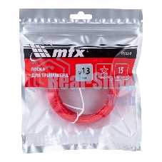 Леска для триммера MTX звезда 1,3 мм х 15 м