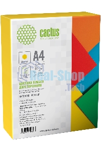 Бумага Cactus CS-CPY-A480500 A4/80г/м2/500л./желтый интенсив