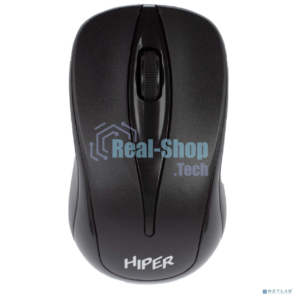 Мышь беспроводная HIPER HOMW-061 черный, 1000 dpi, радиоканал, USB, кнопки - 3
