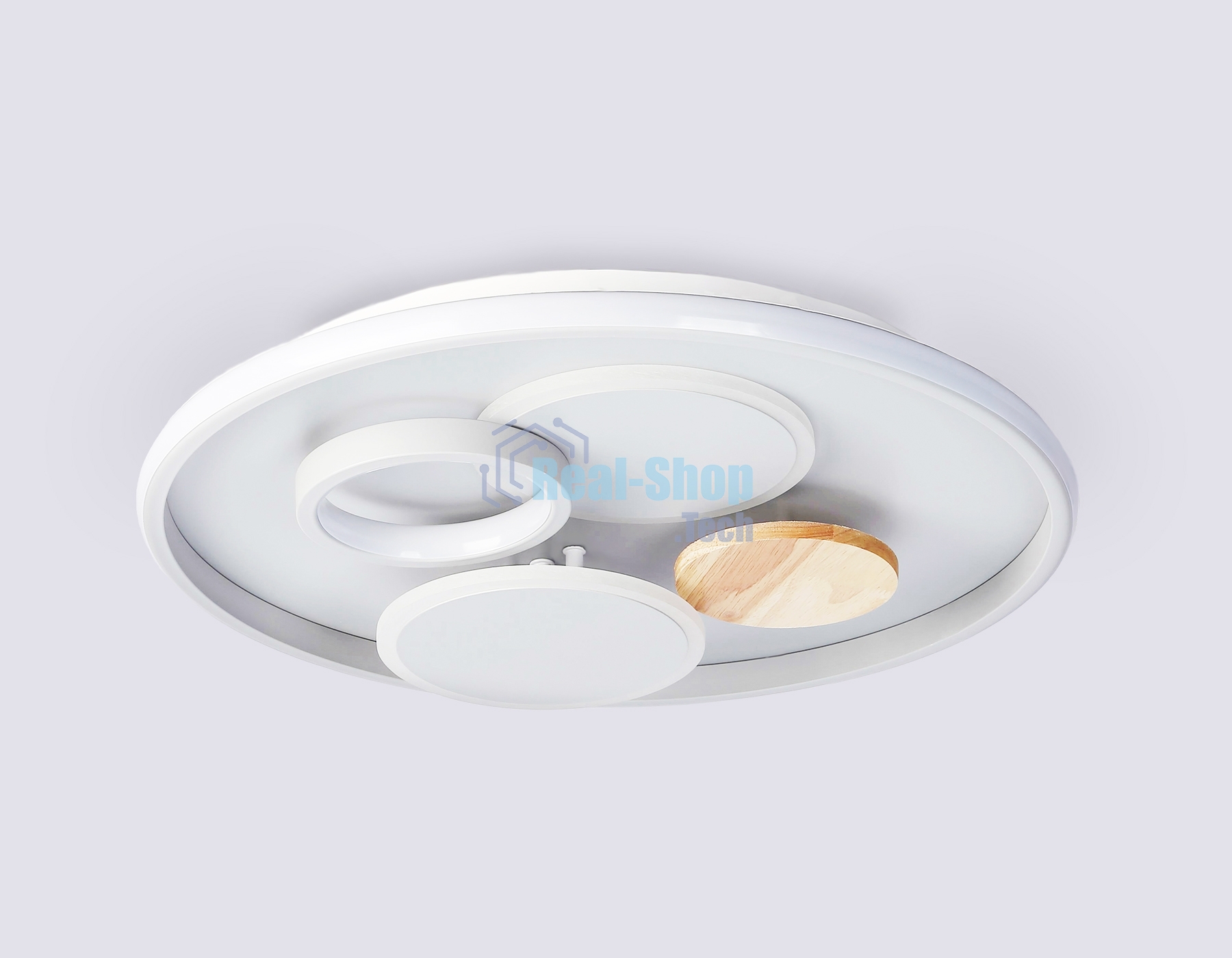 Светильник Ambrella light FL4803 GR серый 3000K-6400K 70W D500*95 (ПДУ ИК)