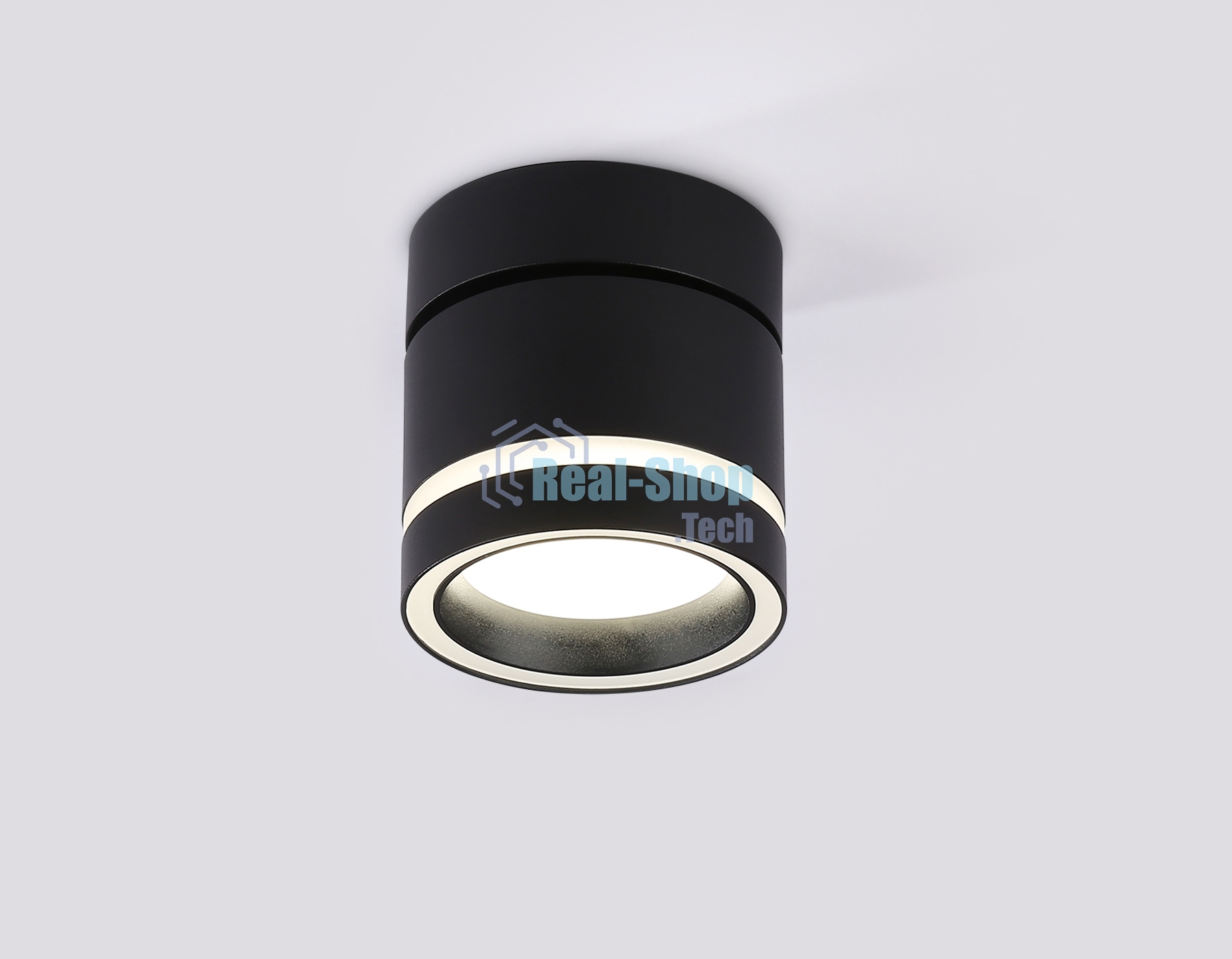 Светильник Ambrella light TA1445 BK/FR черный/белый матовый GX53 max 12W D85*90