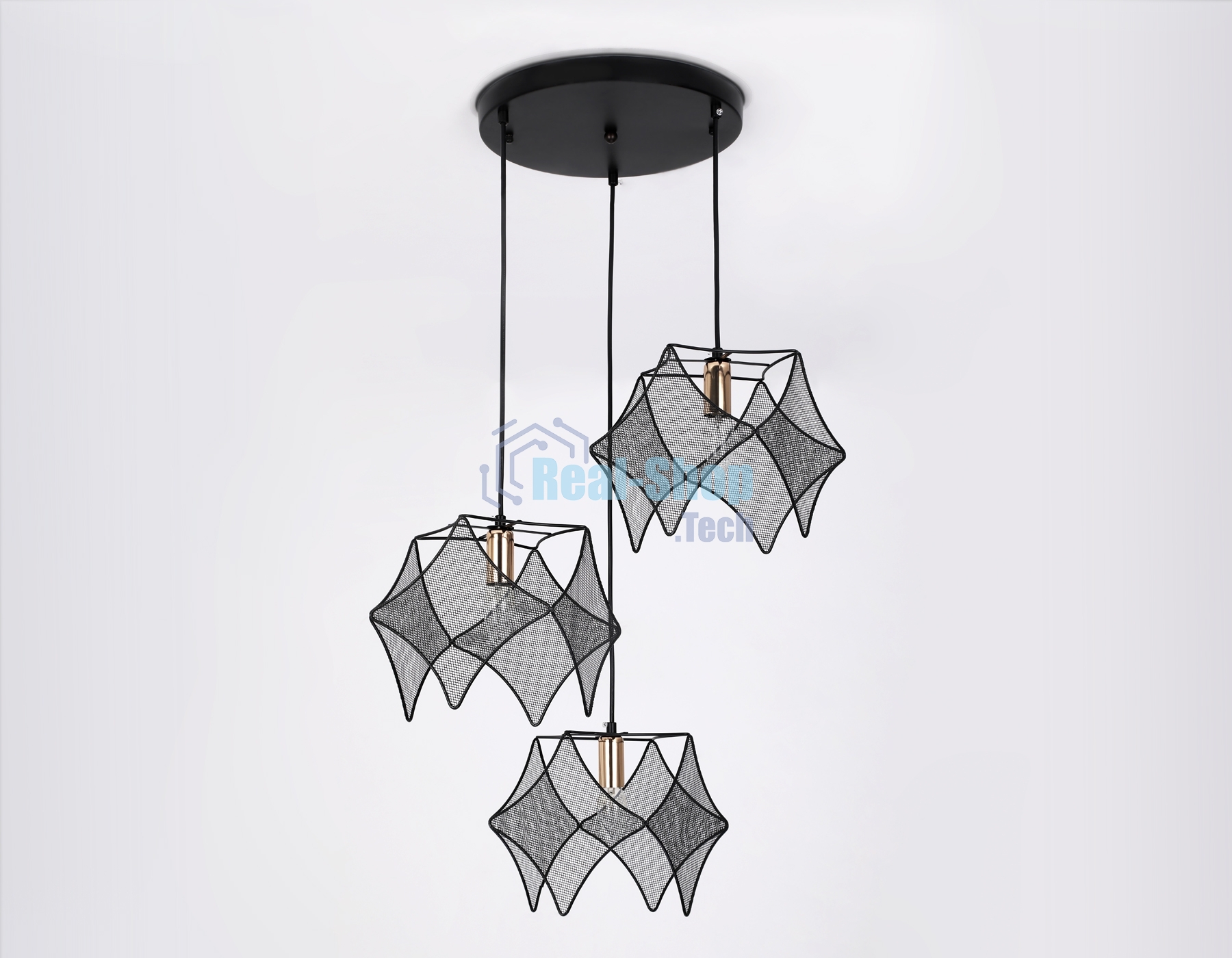 Светильник Ambrella light TR8427/3 BK/GD черный/золото E14/3 max 40W D510*1000