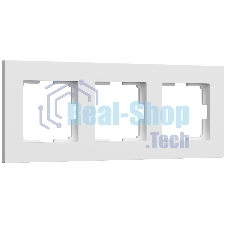 Рамка на 3 поста Slab (белый софт) W0032961