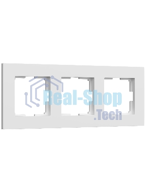 Рамка на 3 поста Slab (белый софт) W0032961