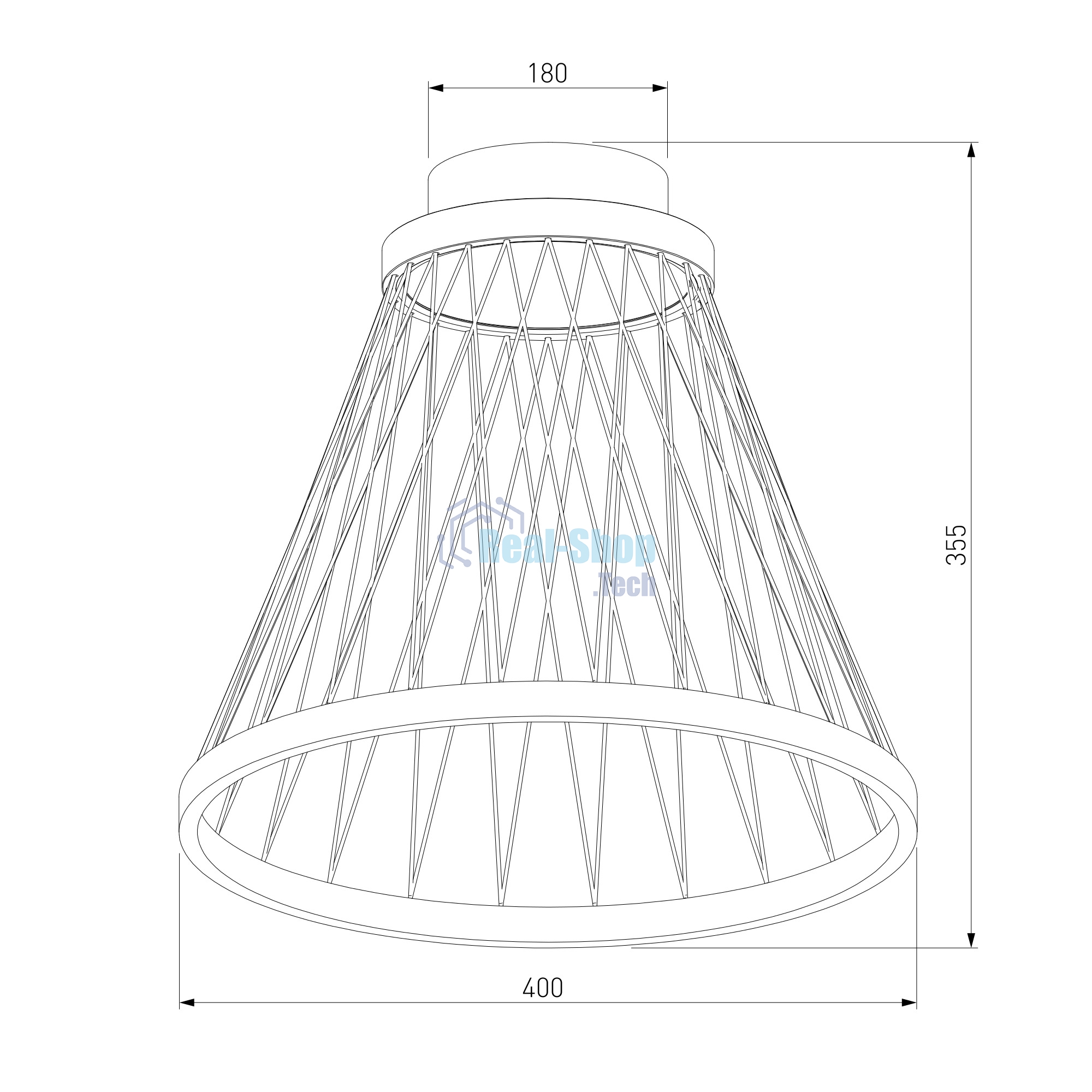 40018/1 LED / потолочный светильник / коричневый