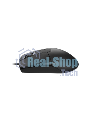 Мышь проводная A4Tech OP-330 черный, 1200 dpi, USB Type-A, кнопки - 3