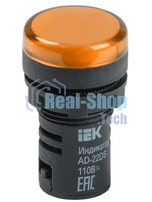 Арматура светосигнальная AD-22DS 24В AC/DC жел. IEK BLS10-ADDS-024-K05