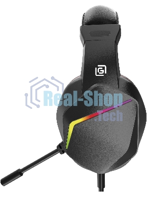 Гарнитура Oklick HS-L335G чёрный, проводная, USB-C/3.5 мм