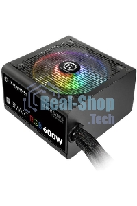 Блок питания Thermaltake Smart RGb (PS-SPR-0600NHSAWE-1), 600Вт, 80 PLUS, 120мм, черный